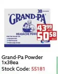 Africa Cash and Carry Grand-Pa Powder 1x38ea offer