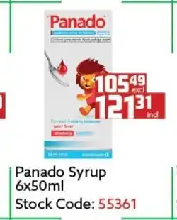 Africa Cash and Carry Panado Syrup 6x50ml offer