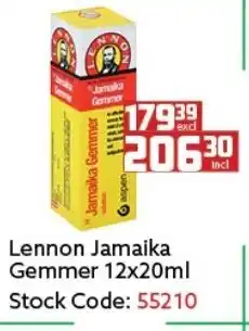 Africa Cash and Carry Lennon Jamaika Gemmer 12x20ml offer