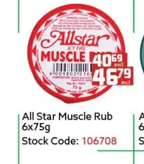 All Star Muscle Rub 6x75g