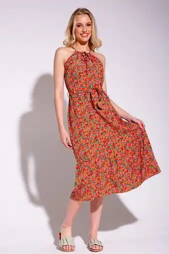 Rage Halter neck midi dress offer