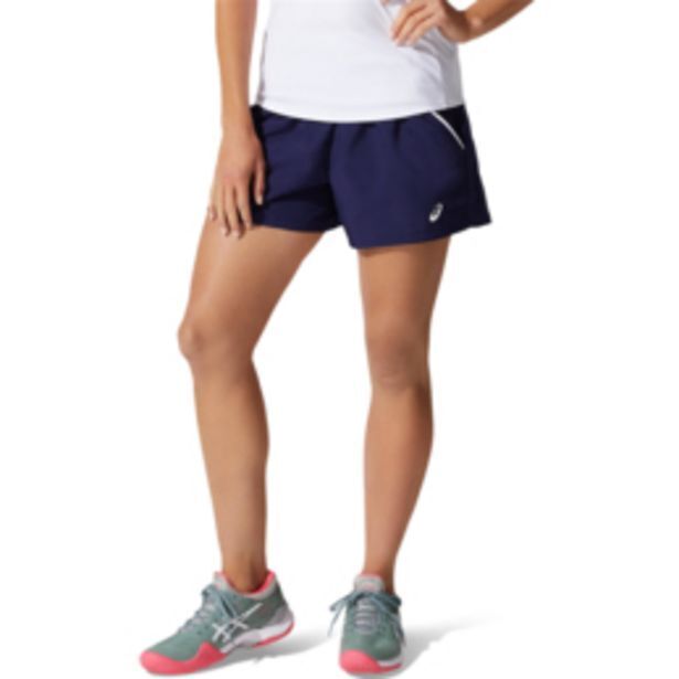 Women's asics court navy shorts offer at Totalsports