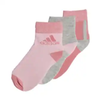 Totalsports Junior adidas pink ankle socks offer