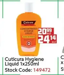 Africa Cash and Carry Cuticura Hygiene Liquid 1x250ml offer