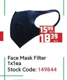 Africa Cash and Carry Face Mask Filter 1x1ea offer