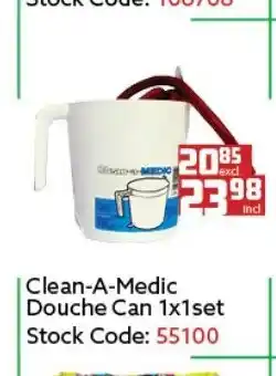 Africa Cash and Carry Clean-A-Medic Douche Can 1x1 Set offer