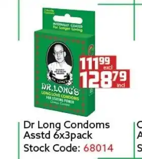 Africa Cash and Carry Dr Long Condoms Asstd 6x3pack offer