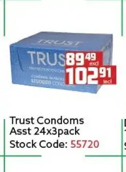 Africa Cash and Carry Trust Condoms Asst 24x3pack offer