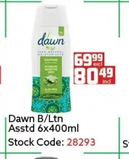 Africa Cash and Carry Dawn B/Ltn Asstd 6x400ml offer