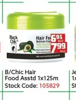 Africa Cash and Carry B/Chic Hair Food Asstd 1x125m offer