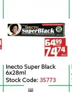 Africa Cash and Carry Inecto Super Black 6x28ml offer