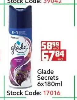 Glade Secrets 6x180ml