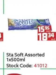 Africa Cash and Carry Sta Soft Assorted 1x500ml offer