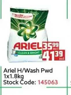 Africa Cash and Carry Ariel H/Wash Pwd 1x1.8kg offer