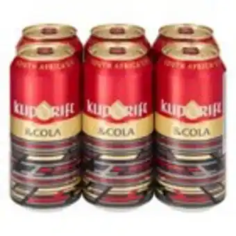 Pick n Pay Liquor Klipdrift & cola can 440 ml x 6 offer
