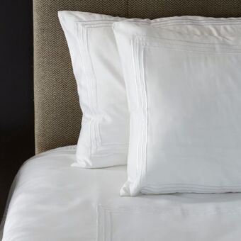 Whisper soft 400 thread count sateen egyptian cotton three line white satin stitch duvet cover set