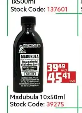 Africa Cash and Carry Madubula 10x50ml offer