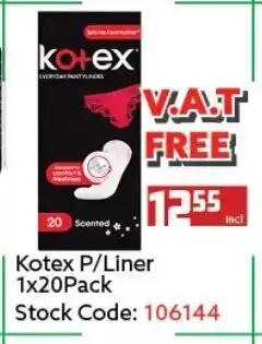 Africa Cash and Carry Kotex P/Liner 1x20Pack offer