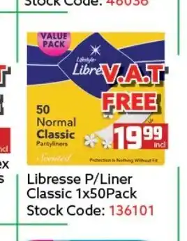 Africa Cash and Carry Libresse P/Liner Classic 1x50Pack offer