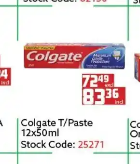 Africa Cash and Carry Colgate T/Paste 12x50ml offer