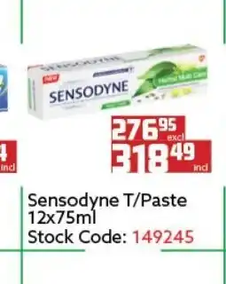 Africa Cash and Carry Sensodyne T/Paste 12x75ml offer