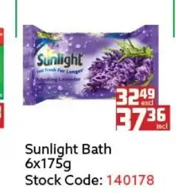Africa Cash and Carry Sunlight Bath 6x175g offer