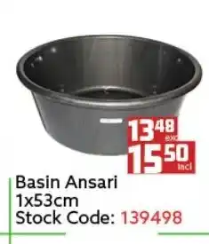 Africa Cash and Carry Basin Ansari 1x53cm offer