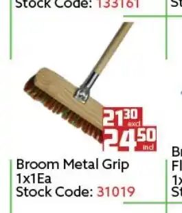 Africa Cash and Carry Broom Metal Grip 1x1ea offer