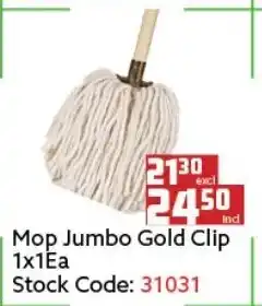 Africa Cash and Carry Mop Jumbo Gold Clip 1x1ea offer