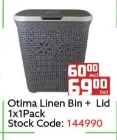 Africa Cash and Carry Otima Linen Bin + Lid 1x1 Pack offer