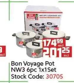 Africa Cash and Carry Bon Voyage Pot NW3 6Pc 1x1 Set offer