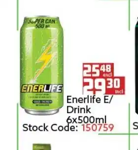 Enerlife E/ Drink 6x500ml