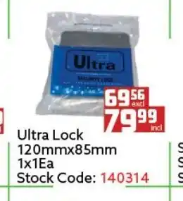 Africa Cash and Carry Ultra Lock 120mmx85mm 1x1ea offer