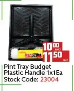 Pint Tray Budget Plastic Handle 1x1ea