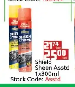Africa Cash and Carry Shield Sheen Asstd 1x300ml offer