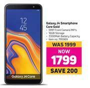 Game Samsung Galaxy J4 Smartphone Core Gold offer