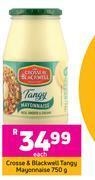 Game Crosse & blackwell tangy mayonnaise-750g each offer