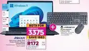 Game Mecer intel celeron laptop plus volcanp wireless keyboard & mouse combo offer