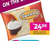Game Spekko long grain parboiled rice-2kg each offer