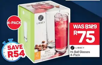 Libbey Hi-Ball Glasses 4-pack