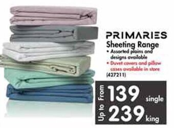 Makro Primaries Sheeting Range Single offer