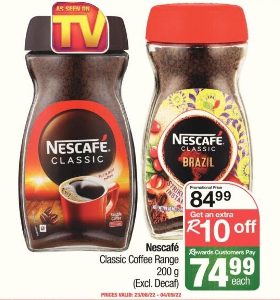 Nescafé Classic Coffee Range 200g offer at Spar