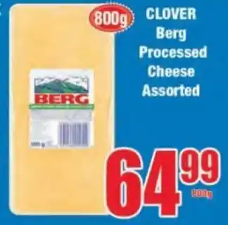 Boxer Clover Berg Processed Cheese assorted 800g offer