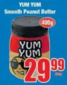 Boxer Yum Yum Smooth Peanut Butter 400g offer