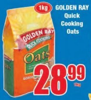 Boxer Golden Ray Quick Cooking Oats 1kg offer