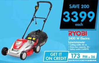 Makro Ryobi 2400W Electric Lawnmower offer