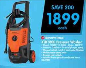 Makro Bennett Read  XTR1800 Pressure Washer offer