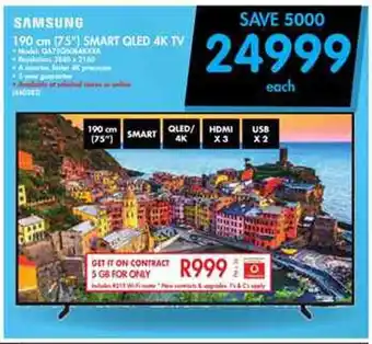 Makro Samsung 190cm 75" Smart OLED 4K TV offer