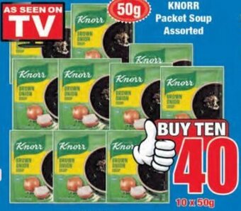 Boxer Knorr Packet Soup assorted 10 x 50g offer