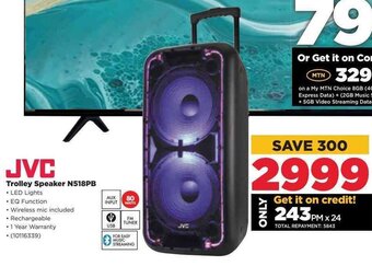 HiFi Corp JVC Trolley Speaker N518PB offer